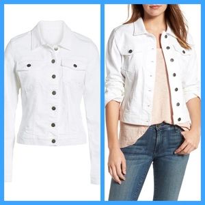 Kut from the Kloth Nordstrom White Denim Jacket